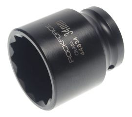 Головка торцевая 12-гранная ударная 34 мм, 1/2"", L=60 мм ROCKFORCE RF-44834 