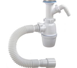 Бутылочный сифон ORIO 1 1/2х40 с одним отводом и гибкой трубой 40-40/50 А-42059 