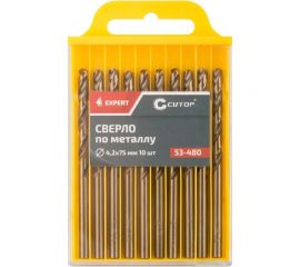 Сверло по металлу EXPERT 10 шт, 4.2x75 мм CUTOP 53-480 