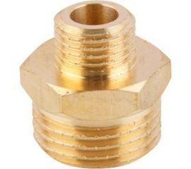 Латунный ниппель AV Engineering редукционный наружная-наружная 1/2x1/4 AVE303007 