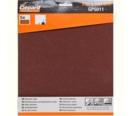 Шлифлист 230x280 мм, Р1500, 5 штук Gepard GP5011-1500 