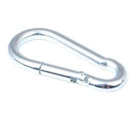 Усиленный карабин Стройбат DIN 5299C 10мм белый цинк 5 шт 308600 