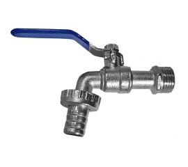 Шаровой кран AQUALINK водоразборный, под шланг, 3/4 Wh ручка ECO 3966 