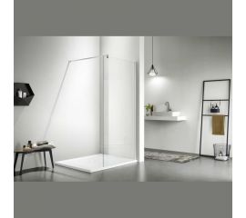 Душевая перегодка Aquatek AQ NAR 6310-90 Walk in с держателем, 900x2000 мм, профиль хром, прозрачное стекло 00000124170 