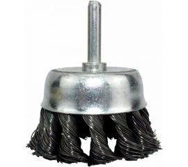 Щетка металлическая со шпилькой крученая чашка 75 мм для дрели ON 20-02-275 