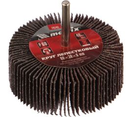 Круг лепестковый (80x30x6 мм; P60) для дрели MATRIX 74142 