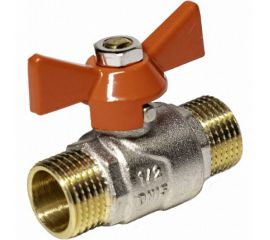 Шаровой кран EUROS (ручка-бабочка) 1/2" наружная - наружная резьба EU.YT1286030 12_k 