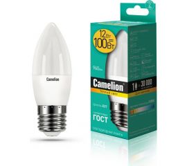 Светодиодная лампа Camelion LED12-C35/830/E27 12Вт 220В 13688 