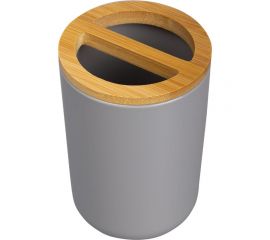 Подставка для зубных щеток Аквалиния Gray пластик, бамбук PS0112FA-TBH 