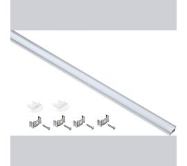 Алюминиевый профиль IEK для LED ленты 2207, встраиваемый, трапециевидный, 2м, комплект аксессуаров, опал LSADD2207-SET1-2-V4-1-08 