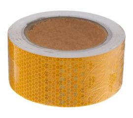 Светоотражающая самоклеящаяся лента СИМАЛЕНД желтая, 5 см х 10 м 5155980 