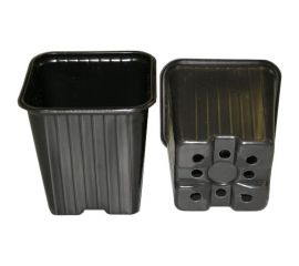 Горшок для рассады ЛЕТО 0.31 л, 8х8 см, полистирол 717 