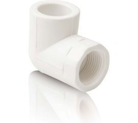 Уголок с пластиковой резьбой Blue Ocean полипропиленовый, ВР - PPRF/90E/PPR-FTW-20х1/2 
