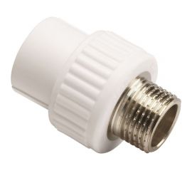 Комбинированная муфта AQUALINK ПП, 20х1/2 нар (Цена за упаковку 10 шт.) арт. 3585 