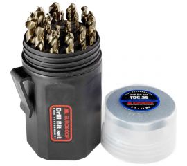 Набор сверл по металлу с добавлением кобальта 25 шт EUROBOOR TDC.25 