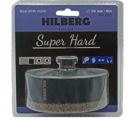 Коронка алмазная Super Hard 110 мм, M14 Hilberg HH692 