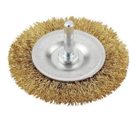 Щетка плоская для дрели 75 мм латунь kwb 609313 