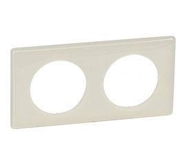 Рамка Legrand Celiane Сл. кость глянец 2-я 066622 