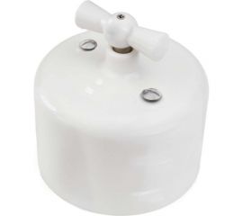 Выключатель Bironi 2кл. R, керамика, цвет белый R1-212-01 