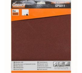 Шлифлист 5 шт, 230x280 мм, Р600 GEPARD GP5011-600 