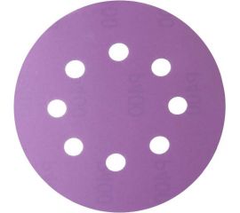 Круг шлифовальный Purple PP627 (125 мм; 8 отверстий; Р500; 100 шт) Hanko PP627.125.8.0500 