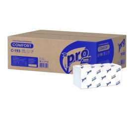 Бумажные полотенца для держателя ООО Комус PRO 1 слой, 250 листов в пачке, 20 пачек в коробке, V-сложение C193 1038825 