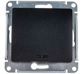 1-клавишный механизм выключателя Schneider Electric скрытой проводки Glossa 10А IP20 1а 10AX антрацит GSL000713 