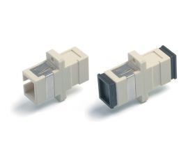 Оптический проходной адаптер SC-SC Hyperline, FA-P11Z-SC/SC-N/BK-BG MM, simplex, корпус пластик 242826 