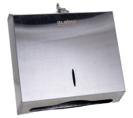 Диспенсер для полотенец LAIMA PROFESSIONAL INOX H2 Interfold нержавеющая сталь, матовый 605694 