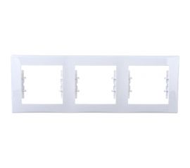 Рамка Schneider Electric 3-местная Sedna горизонтальная, белая SchE SDN5800521 