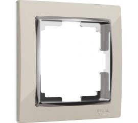 Рамка WERKEL W0011903 на 1 пост Snabb слоновая кость/хром a051661 