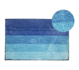 Коврик для ванной Аквалиния Полоска микрофибра, синий, 50х80 35317-7 