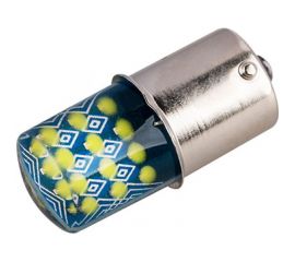 Автолампа SKYWAY диод, S25 (P21W), 12 В, 24 COB диодов, BA15s, 1-конт., белая S08201537 