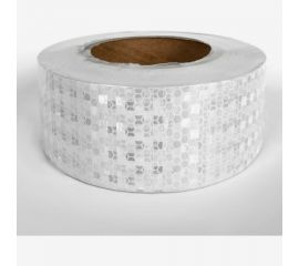 Светоотражающая самоклеящаяся лента СИМАЛЕНД белая, 5 см х 25 м 2604176 