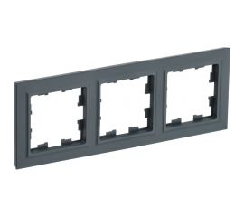 3-местная рамка IEK Brite ру-3-брг графит BR-M32-K53 