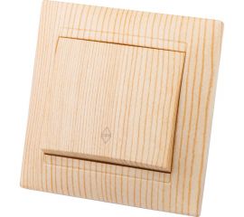 1-клавишный выключатель на 2 направления TDM 10А сосна Лама SQ1815-0306 