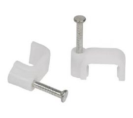 Скоба для кабеля HLT плоская, 7 мм, уп. 100 шт. 4670042796368 