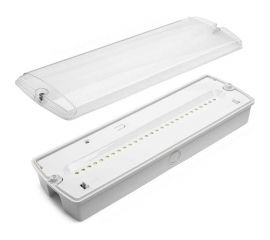 Аварийный светильник Wolta PRO ОРИЕНТИР с БАП EM3 Прозрачный ДБО03-4-052-6К 