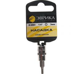 Насадка 6-гранная (1/4""; 3 мм) ЭВРИКА ER-93501H 