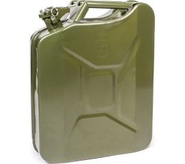 Канистра стальная вертикальная 20 литров, крышка с фиксатором TopAuto КМ20 