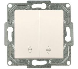 2-клавишный переключатель GUNSAN Eqona крем 16401200-150109 