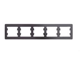 5-постовая горизонтальная рамка Schneider Electric GLOSSA АНТРАЦИТ GSL000705 