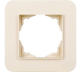 Рамка GUNSAN 1 пост Eqona Radius крем 16371200-000140 