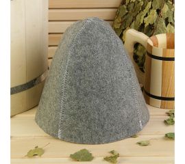 Шапка для бани Добропаровъ Классическая серая 1228155 