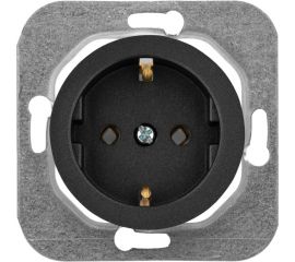 Механизм розетки Bylectrica 1-местная, скрытая установка, с заземляющим контактом, серия ПРОВАНС, РС16-1402 графит 