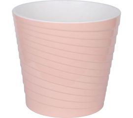 Пластиковый горшок liveingreen Эйс розовый/белый, 2.7 л, диам. 17 см, с вкладкой ЭС17-20 