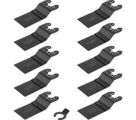 Набор пильных насадок DKBS10-1 (10 шт; 32x0.6 мм; 18Т) для реноватора DEKO 065-0909 