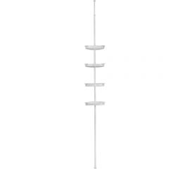 Угловая полка Аквалиния 4-ая телескопическая, белая B0230 