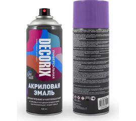 Аэрозольная акриловая эмаль Decorix (универсальная; фиолетовый; 520 мл) 0101-12 DX 