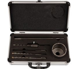 Набор для установки подрозетников KRANZ SDS PLUS, 68 мм, 5 предметов в кейсе KR-91-0431 